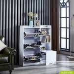 خزانة تخزين أحذية خشبية