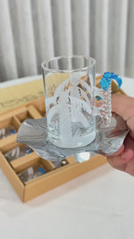 طقم استكانه وفناجين18ق نخله