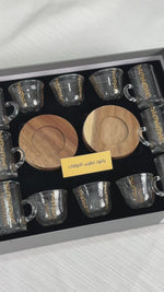 طقم استكانه وفنجان18ق