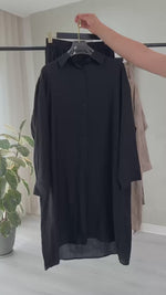 بدلة نسائي قميص طويل