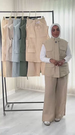 بدلة نسائي من غير اكمام