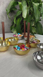 وعاء مزدوج حامل خشبى