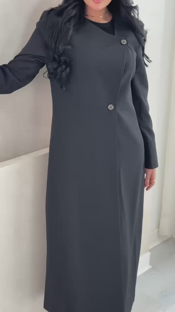 جاكيت نسائى قصة جانبية واسعة