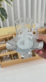 طقم استكانه وفناجين18ق نخله