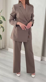 بدلة نسائي ربطة باكمام