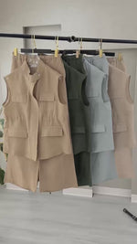 بدلة نسائي من غير اكمام