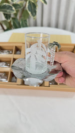 طقم استكانه وفناجين18ق نخله