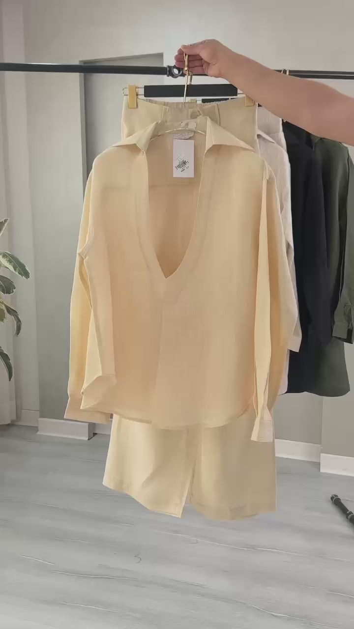 بدلة نسائي واسع وبسيط