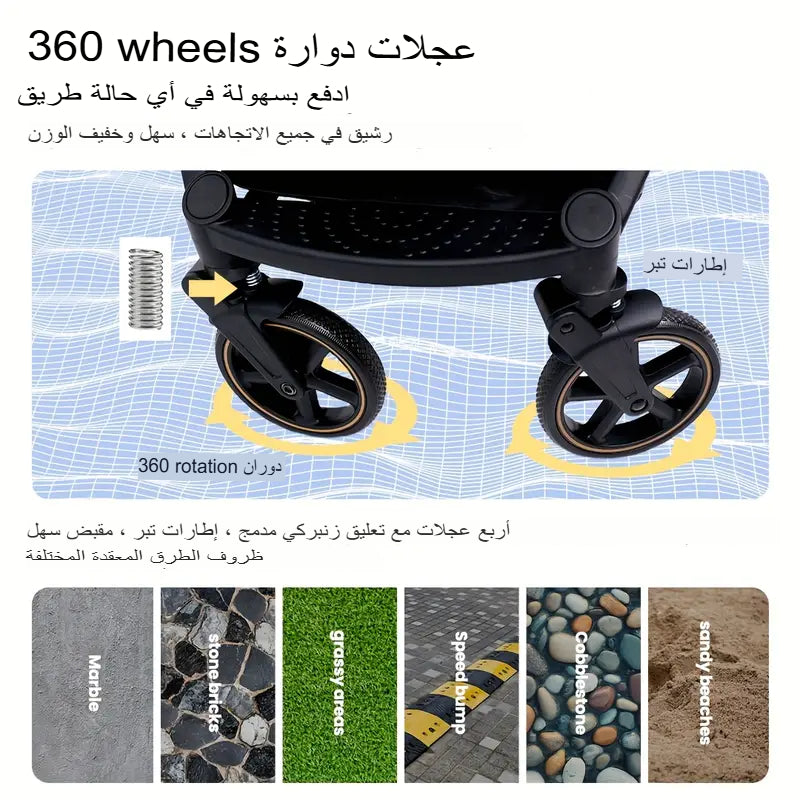 عربة تسوق جديدة متعددة الوظائف قابلة للطي